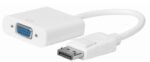 Displayport-VGA M-F, 15cm White, V1.2, Active Resolution : 1920 x 1080P - Image 2