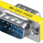 Mini Gender DB9 Male - Male D-SUB/RS-232 male (9-pin) -  D-SUB/RS-232 male (9-pin)