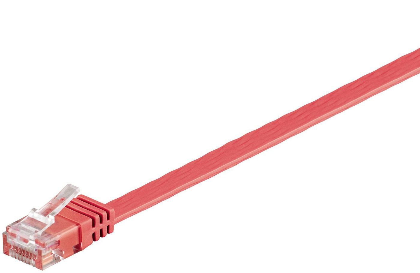 Img_25996186.jpg U/UTP CAT6 1M Red Flat Unshielded Network Cable, PVC, 4x2xAWG 32/7 CU - Image 1