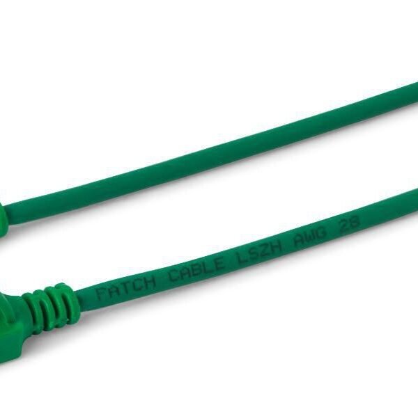 U/UTP CAT6 0.15M Green Slim,  Unshielded Network Cable,  PVC, 4x2xAWG 30/7 CU, OD : 3.6mm V-UTP60015G-SLIM, 0.15 m, Cat6, U/UTP (UTP),