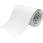 BradyJet J4000 J5000  Continuous Polyester Tape  J50C-8000-2569, White, Self-adhesive printer label, Polyester, Inkjet, Acrylic,