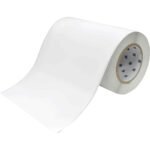 BradyJet J4000 J5000  Continuous Polyester Tape  J50C-8000-2569, White, Self-adhesive printer label, Polyester, Inkjet, Acrylic,
