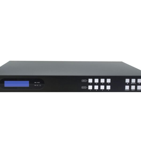 Matrix switcher 4x4 w/4 HDMI  + 4 HDBaseT out .