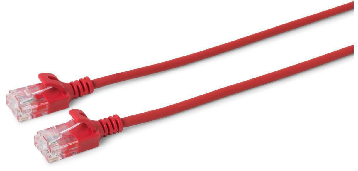 Img_26069798.jpg U/UTP CAT6 2M Red Slim, Unshielded Network Cable, PVC, 4x2xAWG 30/7 CU, OD : 3.6mm V-UTP602R-SLIM, 2 m, Cat6, U/UTP (UTP), RJ-45, - Image 1