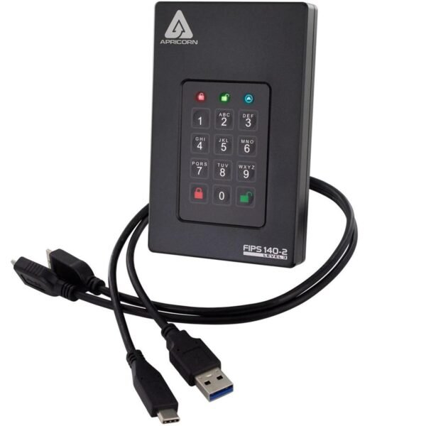 2TB Fotress L3 **New Retail** FIPS 140-2 Level 3,USB3.0Type A + C