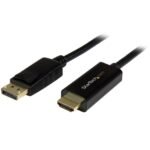 6 FT DP TO HDMI CABLE - 4K DisplayPort to HDMI Converter  Cable - 6 ft (2m) - 4K, 3840 x 2160 pixels, 1280 x 720,1920 x 1080,1920 x