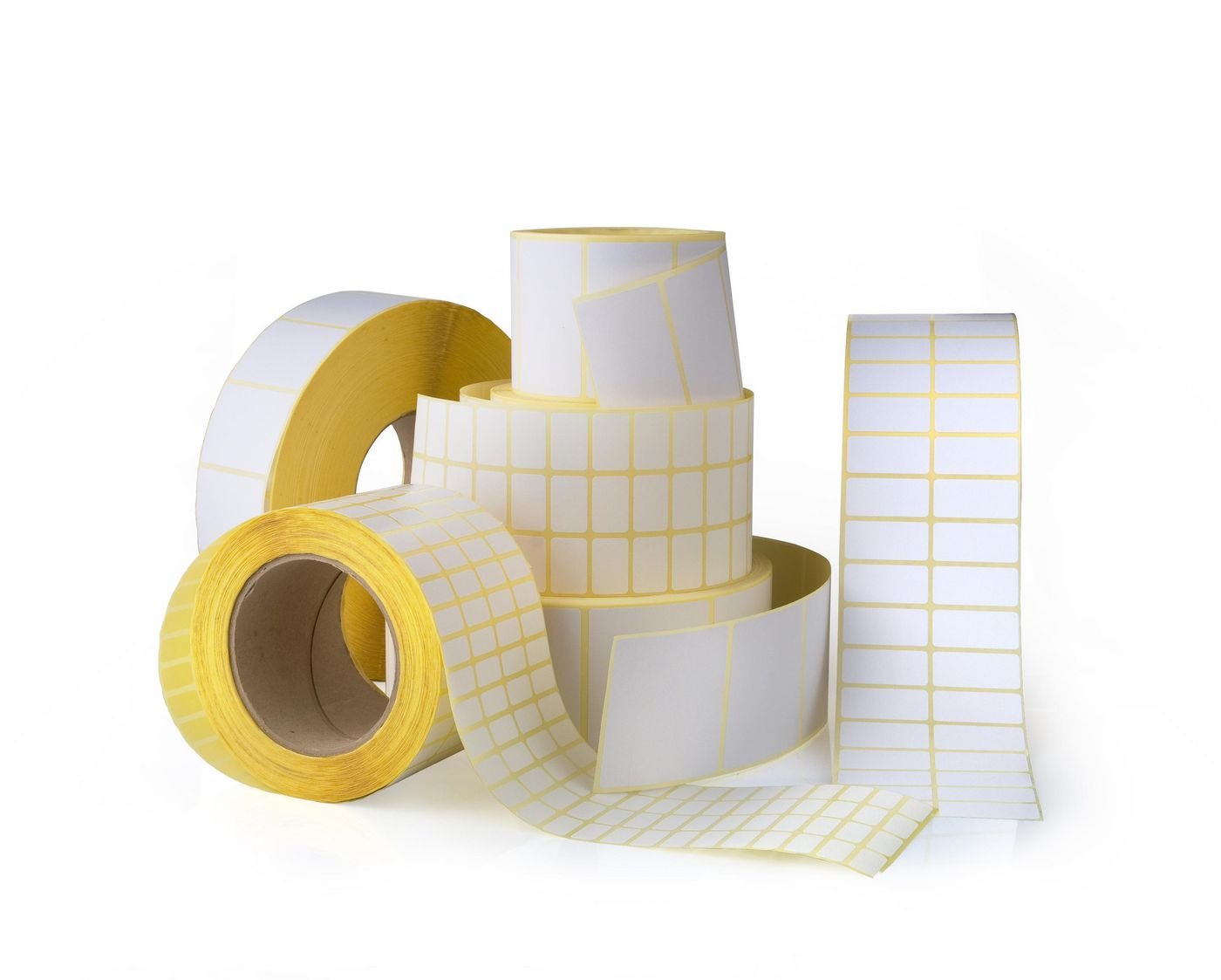 Img_26227278.jpg Label 57x32 - Core 25. White. Eco. DT. Permanent. 1.000 labels per roll. 24 rolls per box Thermal Eco - No Print 24 rolls/box, 1000 - Image 1