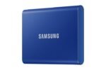Portable SSD T7 1000 GB Blue Portable SSD T7, 1000 GB, USB  Type-C, 3.2 Gen 2 (3.1 Gen 2), 1050 MB/s, Password protection, Blue - Image 3
