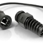 QRJ45 cable interface/gender  adapter RJ-45 Black QRJ45,  0.16 m, RJ-45, RJ-45