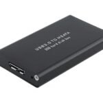 mSATA to USB3.0 SSD Enclosure MSUB3302, HDD/SSD enclosure,  mSATA, Hot-swap, USB connectivity, Black