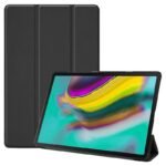 Tri-folded Leather Case Black  2019 model for Samsung Galaxy  Tri-folded Leather Case Black 2019 model - SM-T720/T725