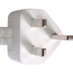 UK Mains plug for white block New laptop power supply - UK