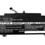 Laptop Battery for Toshiba  55.00Wh 14.4V 3800mAh 55Wh  Li-ion 14.4V 3800mAh Black, Tecra Z40-A-10K, Tecra Z40-A-10T, Tecra Z40-A-10X,