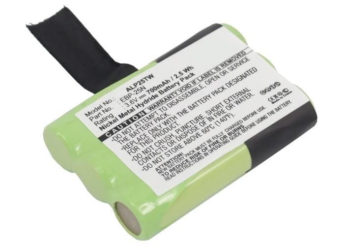 Img_26299282-1 Battery for Two Way Radio 2.52Wh Ni-Mh 3.6V 700mAh Green Alinco, DJ-S41, DJ-SR1, PMR446 - Image 1