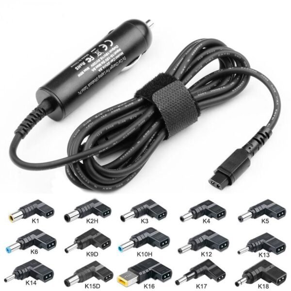 Universal Car Adapter 90W with 15 different Plugs
