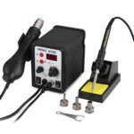 Hot Air Gun with Soldering  Iron Soldering iron Set and  heatgun For Tablet, Mobile, Computer
