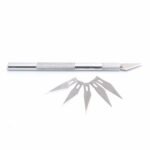 Scalpel / knife for cutting.  1*handle, 1*built-in no.11  blade, 10*blades for cutting, Package including: 1*handle, 1*built-in no.11