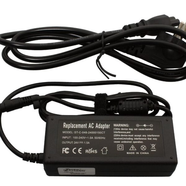 Power Adapter for HP Scanner 36W 24V 1.5A Plug:4.8*1.7 Including EU Power Cord