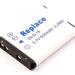 Battery for Digital Camera  2.59Wh Li-ion 3.7V 700mAh  Nikon 2.59Wh Li-ion 3.7V 700mAh Nikon