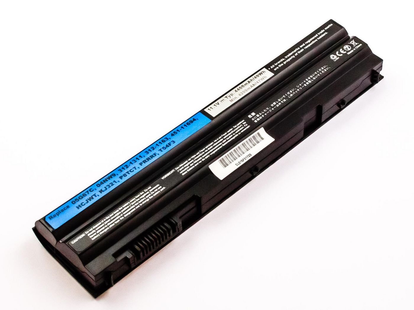 Img_26305306.jpg Laptop Battery for Dell 48.84Wh 11.1V 4400mAh 49Wh 6 Cell Li-ion 11.1V 4.4Ah 451-12134, HTX4D, Dell Latitude E6540 and E6440, HMYXT, - Image 1