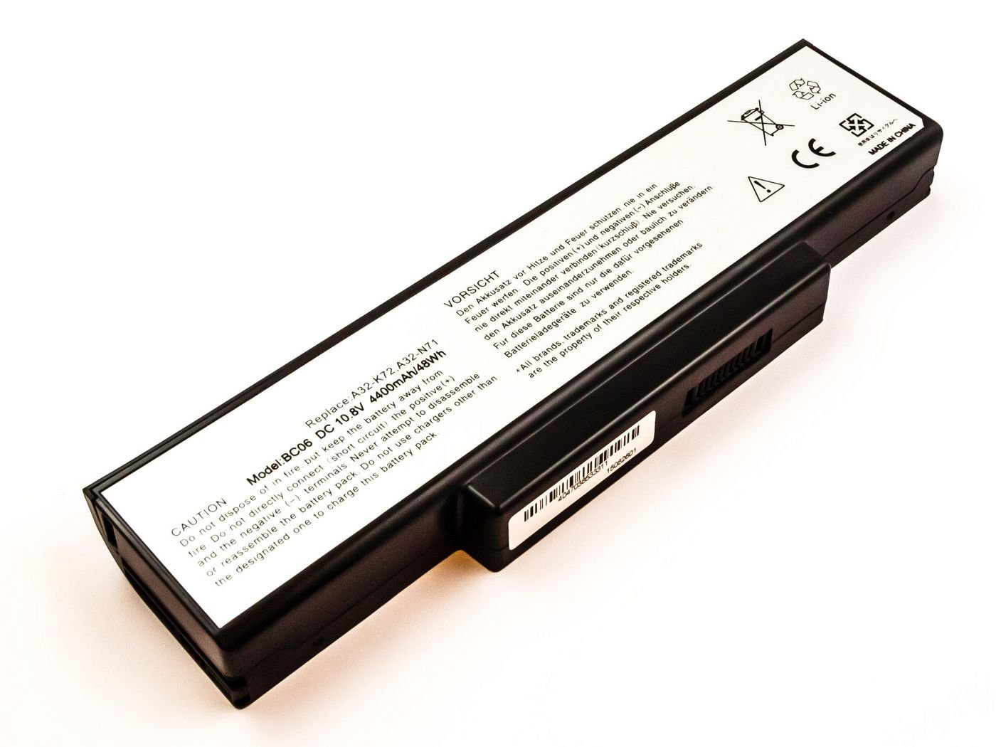 Img_26305341.jpg Laptop Battery for Asus 47.52Wh 10.8V 4400mAh 48Wh 6 Cell Li-ion 10.8V 4.4Ah - Image 1
