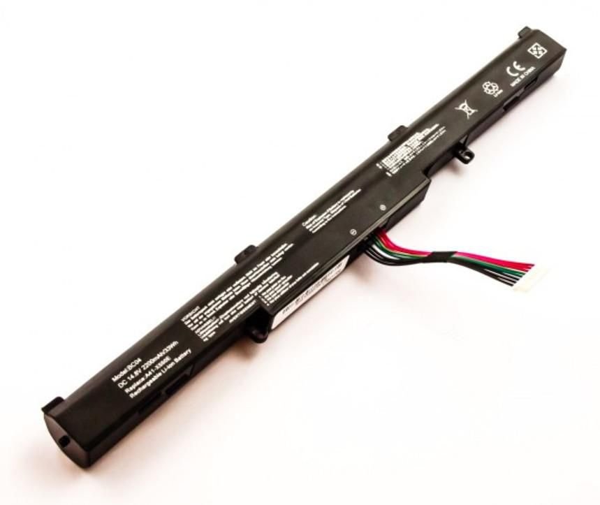 Img_26305442.jpg Laptop Battery for Asus 31.68Wh 14.4V 2200mAh 31.68Wh 4 Cell Li-ion 14.4V 2200mAh Black, A41N1501, 0B110-00360000, 0B110-00360100, - Image 1
