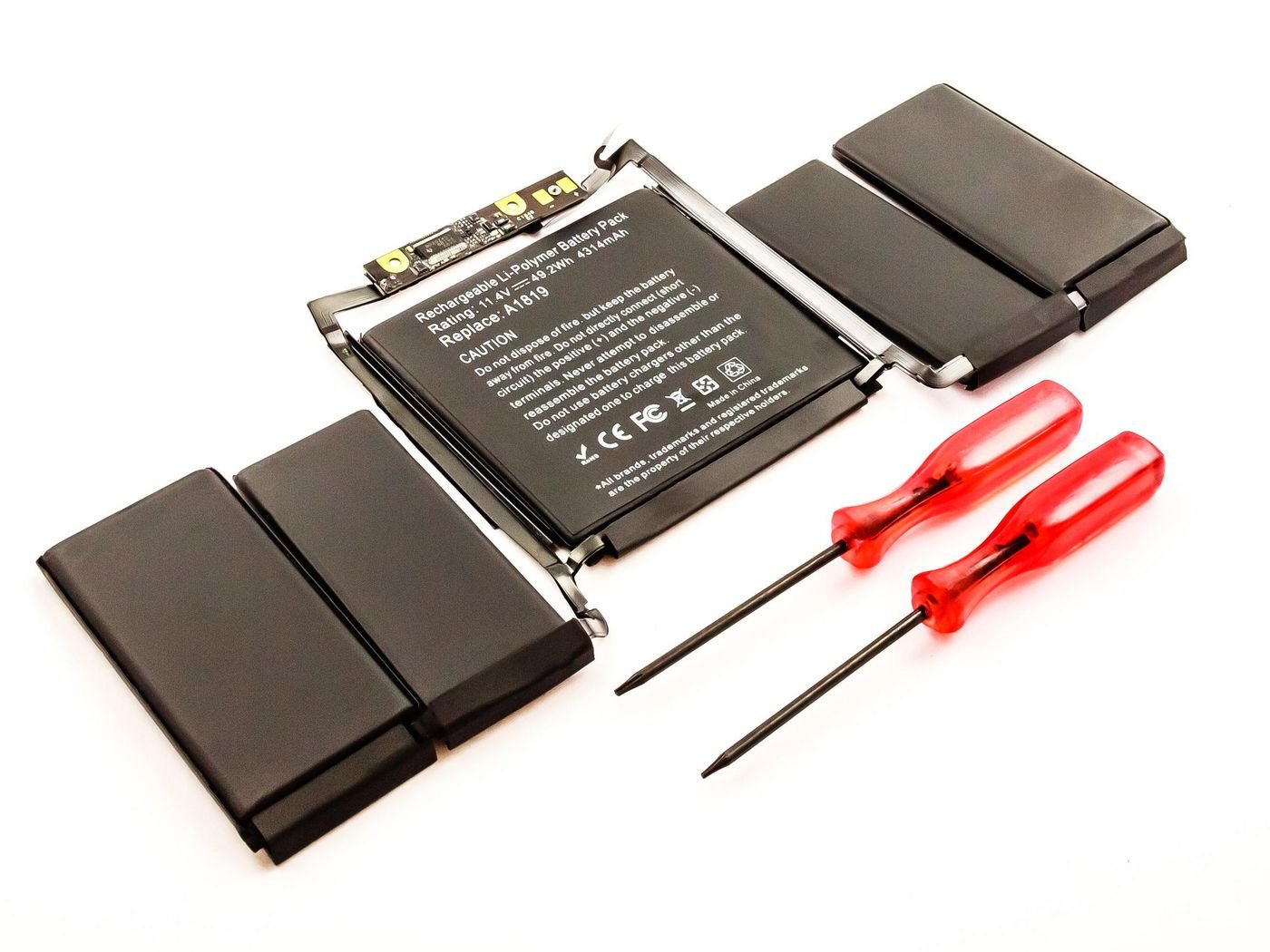 Img_26306426.jpg Laptop Battery for Apple 49.02Wh 11.41V 4300mAh 49Wh Li-Pol 11.41V 4.3Ah for Macbook Pro 13" A1706 (Retina, 2016) - Image 1