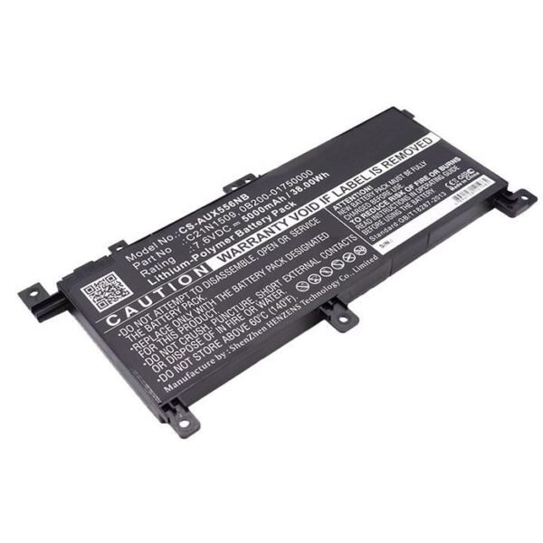 Laptop Battery for Asus  28.88Wh 7.6V 3800mAh 29Wh  Li-Pol 7.6V 3800mAh Black, X556UA, X556UB, X556UF, X556UJ, X556UQ, X556UR,