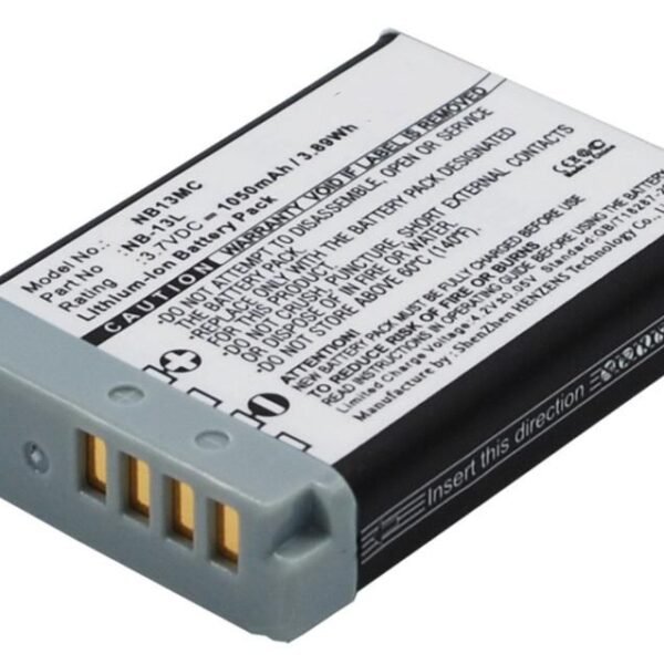 Camera Battery for Canon  3.89Wh Li-ion 3.7V 1050mAh  Black 3.9Wh Li-ion 3.7V 1050mAh Black, Powershot, PowerShot G7X II, Powershot