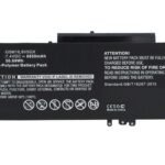 Laptop Battery for Dell  42.92Wh 7.4V 5800mAh 43Wh  Li-Pol 7.4V 5800mAh Black, Latitude 15 5000, Latitude 3150, Latitude 3160,