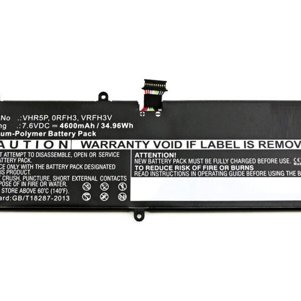 Laptop Battery for Dell  25.84Wh 7.6V 3400mAh 26Wh  Li-Pol 7.6V 3400mAh Black, Latitude 11 5175, Latitude 11 5179, Latitude 5175