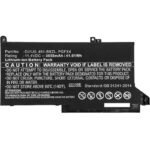Laptop Battery for Dell  41.04Wh 11.4V 3600mAh 42Wh  Li-ion 11.4V 3650mAh Black, Latitude 12 7000, Latitude 12 7280, Latitude 12 7480