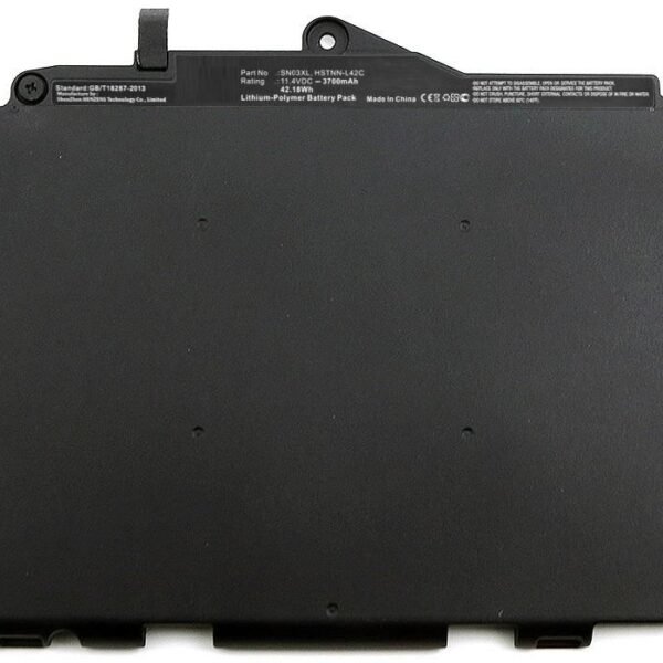 Laptop Battery for HP 30.78Wh  11.4V 2700mAh 31Wh Li-Pol  11.4V 2700mAh Black, EliteBook 725 G3, EliteBook 820 G3