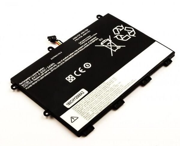 Laptop Battery for Lenovo  34Wh 7.4V 4500mAh 34Wh Li-Pol  7.4V 4500mAh Black, ThinkPad Yoga 11e