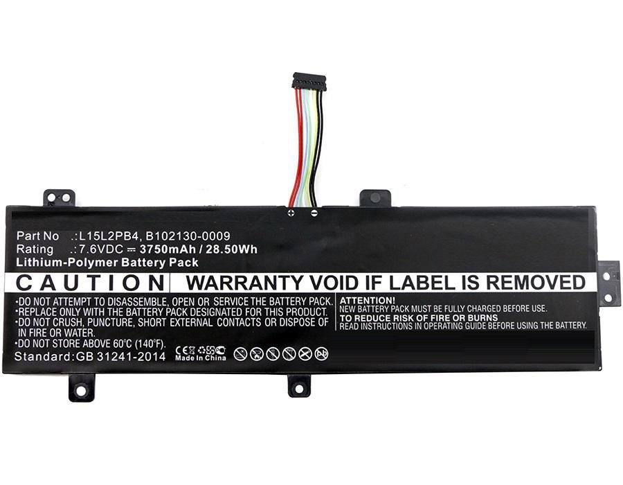 Img_26308350.jpg Laptop Battery for Lenovo 27.36Wh 7.6V 3600mAh 27Wh Li-Pol 7.6V 3500mAh Black, ideapad 310 15", 310 15" Touch, 310-15ISK, - Image 1