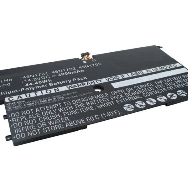 Laptop Battery for Lenovo  42.56Wh 15.2V 2800mAh 43Wh  Li-Pol 15.2V 2800mAh Black, 20A7, 20A8, ThinkPad X1 Carbon 14
