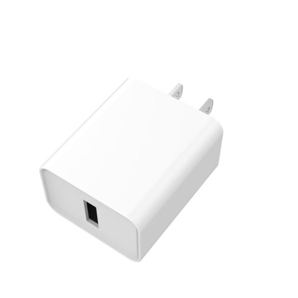 Home Charger US 12W 1 x USB-A Input: 230V US  plug. Output: 5V/2,4A/12Watt. White