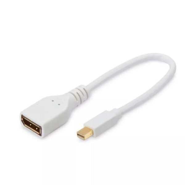 Mini Displayport - DP M-F 15cm DP 1.2, White Display Res 2560 X 1600 and HD 2160p