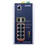 P30 DIN-rail Industrial L3 8P 10/100/1000T 802.3bt PoE + 2-port 100/1000X SFP Full Managed Switch - Image 2