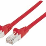 High Performance Network Cable Network Patch Cable, Cat7  Cable/Cat6A Plugs, 2m, Red, Copper, S/FTP, LSOH / LSZH, PVC, RJ45, Gold Plated