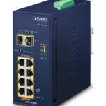 IP30 Ind 8-P 10/100/1000T 802.3at PoE + 2-Port 100/1000X SFP Ethernet Switch