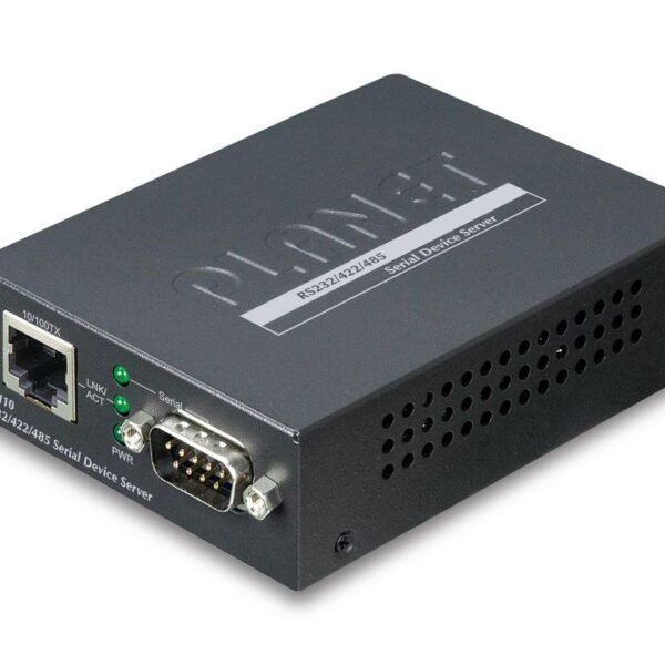 RS232/RS-422/RS485 to Ethernet RS232/RS-422/RS485 to  Ethernet, 10/100Base-T(X), System, 97 x 70 x 26 mm, 184 g, -10 - 60 ?C, -10 -