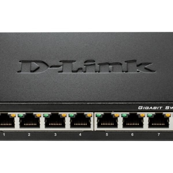 8-Port Gigabit Ethernet Metal  Housing Unmanaged Light  Switch without IGMP
