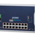 IP40, IPv6/IPv4, 16-Port 1000T 802.3at PoE + 2-Port 100/1000X SFP Wall-mount Managed Ethernet Switch