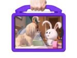 iPad 10.2 (All Models) Purple  HANDY Kids Case with handle  and foldable hands for stand mode - Image 2