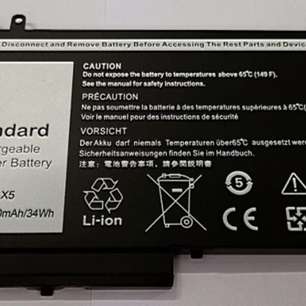 Laptop Battery for Dell  34.20Wh 11.4V 3000mAh 34Wh  3Cell Li-Pol 11.4V 2.9Ah Black, DELL: DELL Latitude 12 Series DELL Latitude 12