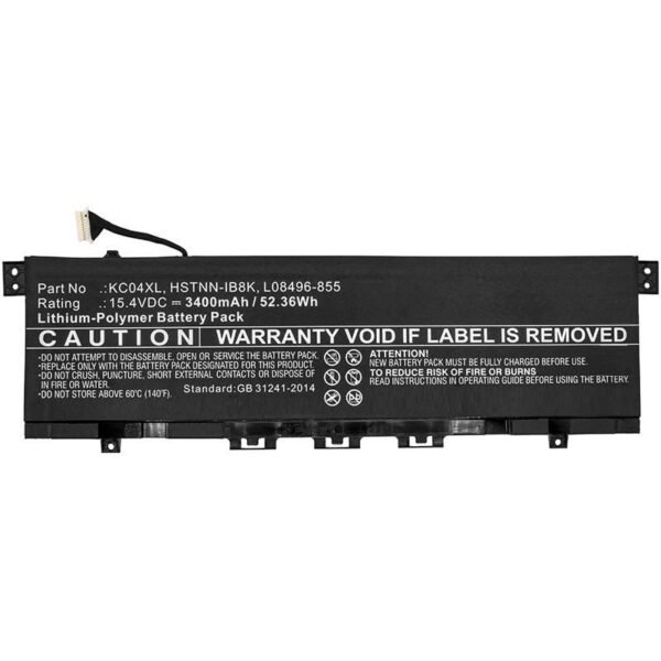 Laptop Battery for HP 50.16Wh  15.2V 3300mAh 52Wh Li-Pol  15.4V 3400mAh, HP Envy 13 Ah0001nk, Envy 13-ag0005ng, ENVY x360