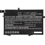 Laptop Battery for Lenovo  44.00Wh 11.1V 4000mAh 44Wh  Li-ion 11.1V 4000mAh Black, 20LS0015UK, 20LS0016MH, 20LS001WAU, 20LSS09C00,