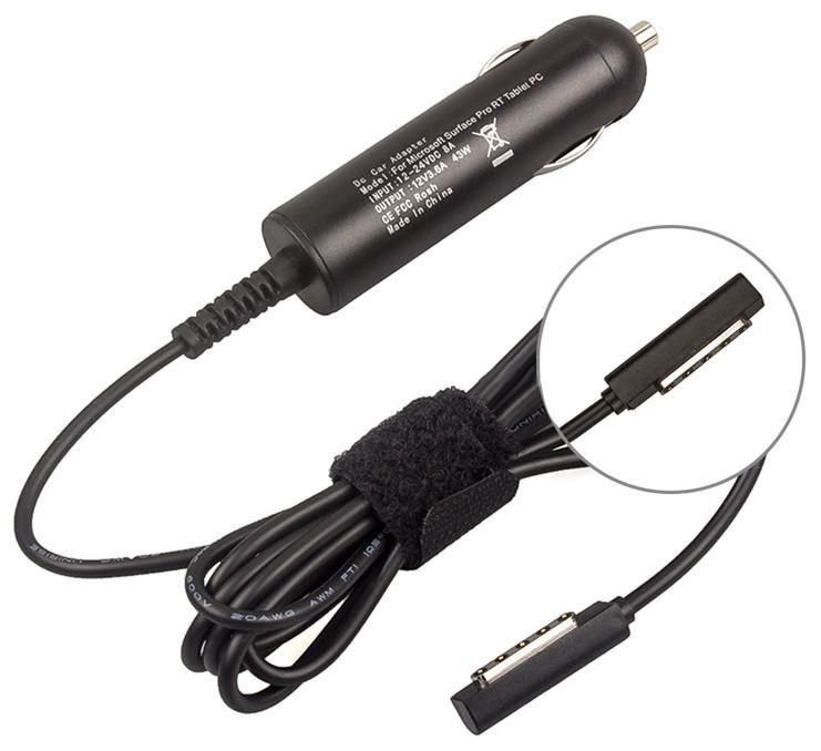 Img_26569807.jpg Car Adapter for MS Surface 43W 12V 3.6A Plug:Surface Thick Input: 12-24V - Image 1