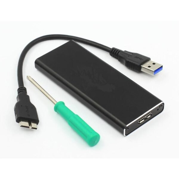 USB3.0 to mSATA enclosure support 50mm modules